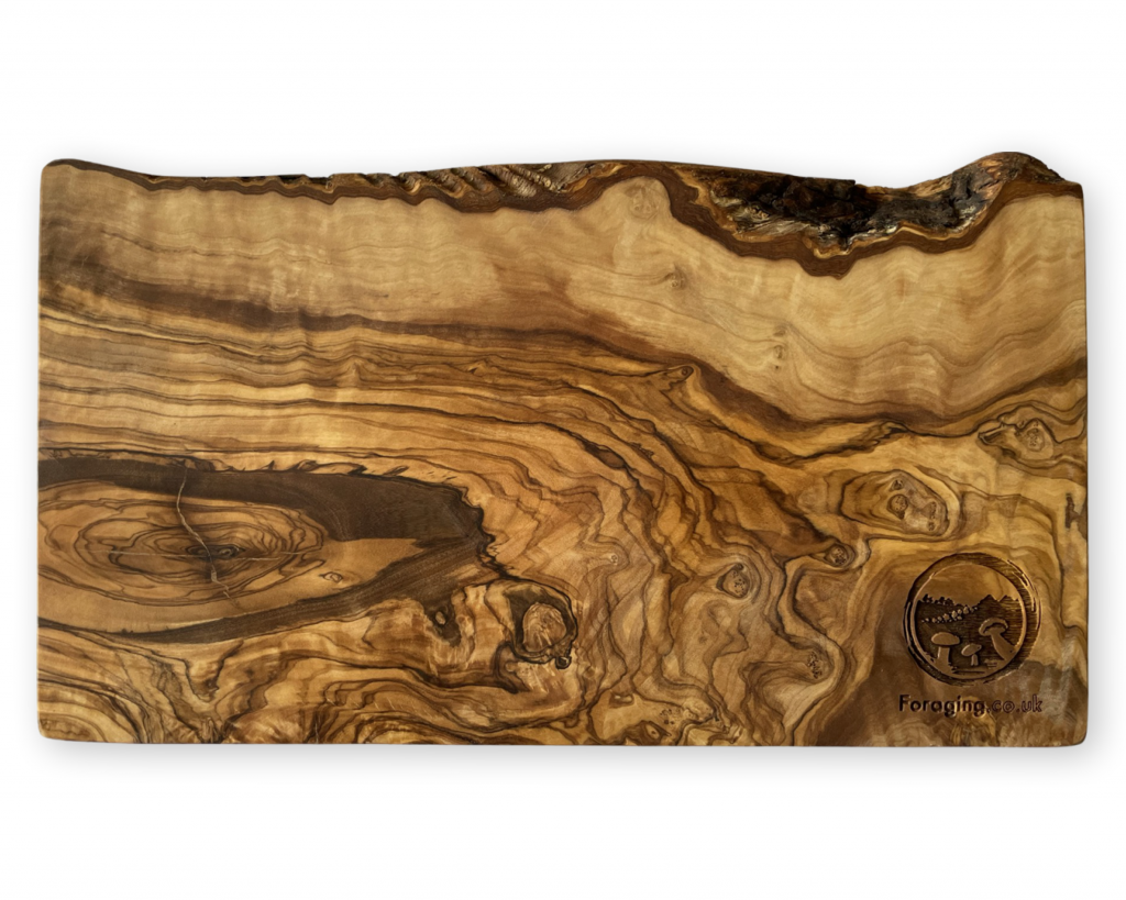 Rustic Olive Wood Chopping Board Foraging