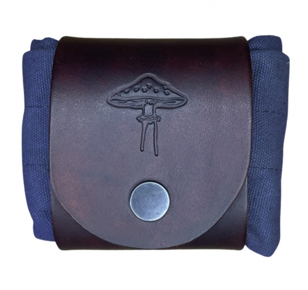 Blue Cotton Canvas additional clip on bag