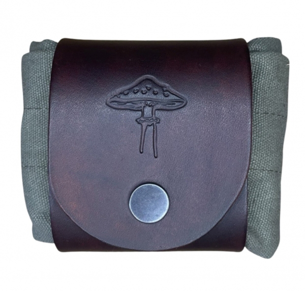 Green Cotton Canvas additional clip on bag