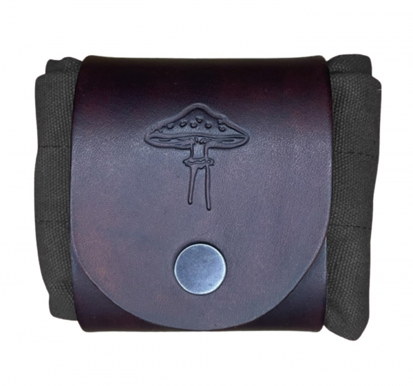 Charcoal Cotton Canvas additional clip on bag