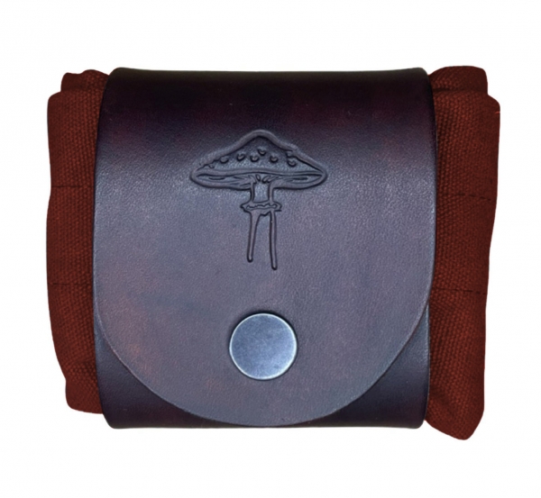 Burgundy Cotton Canvas additional clip on bag